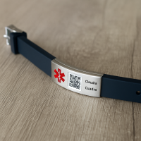 pulsera de reconocimiento para adultos mayores, cuida y protege a tus adultos mayores con información escaneable.